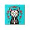 Stupell Industries Day of Dead Cat Portrait Canvas Wall Art